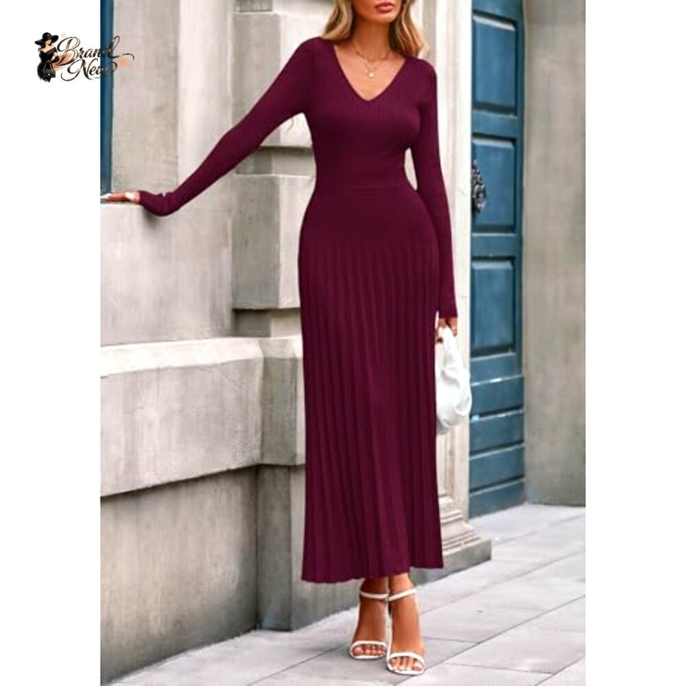 Viscose Polyester Polyamide Ribbed Knit Pleated M… - image 6